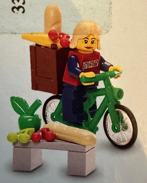 Lego Minifigür Red Shirt with 3 Silver Logos cty0119 ürün görseli 1