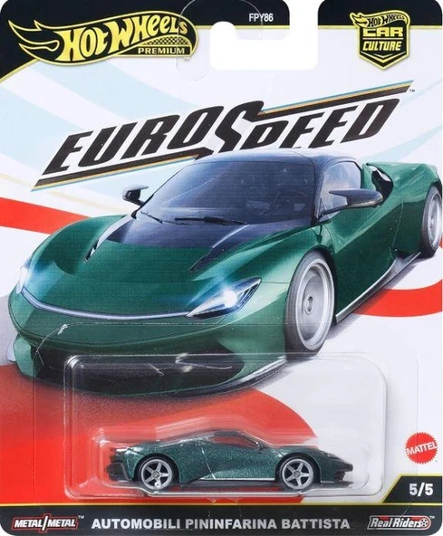 Hot Wheels Premium Car Culture Euro Speed Automobılı Pınınfarına Battısta FPY86 JBK77 ürün görseli 1