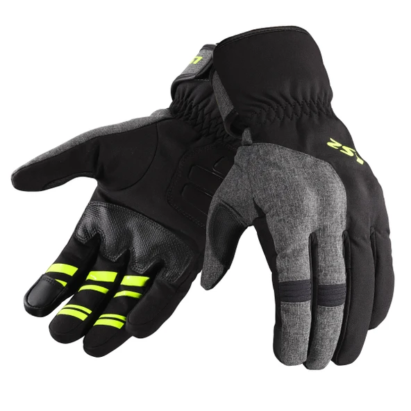 LS2 URBS 2 ELDİVEN SİYAH-GRİ-SARI ürün görseli 1