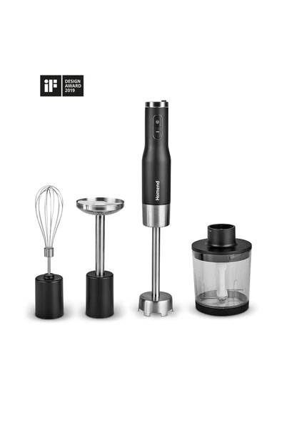 HOMEND Artfood 1925h El Blender Seti Siyah - Resim 6