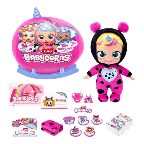 Rainbocorns Babycorns Sevimli Sürpriz Bebek Bailey ürün görseli 1