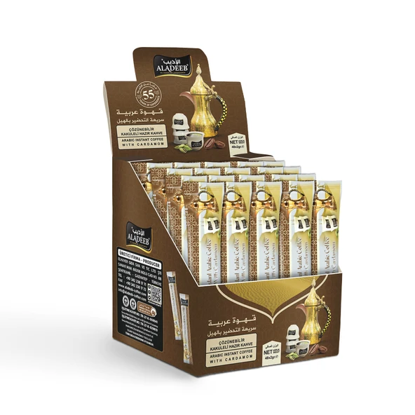 Acı Mırra & Çozünebilir Kakuleli Hazır Kahve - 48 Adet Tek İçimlik Poşet 2gr*48 adet - Resim 2