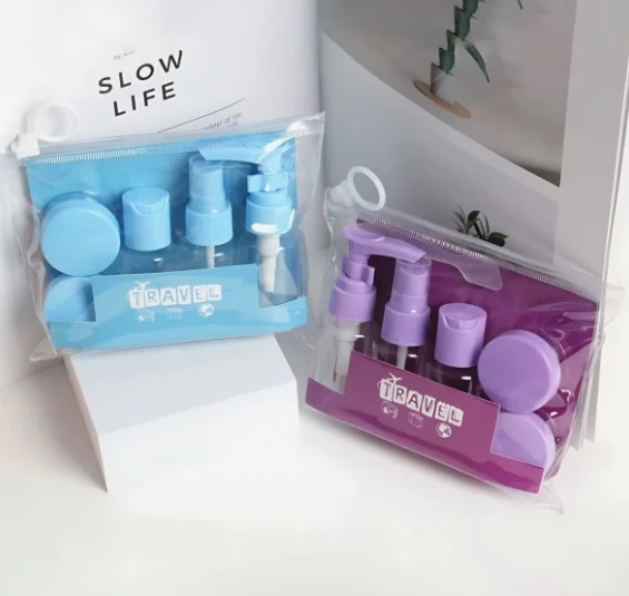 6 Parça Renkli Kapaklı Seyahat İçin Boş Şişe Seti ürün görseli 1