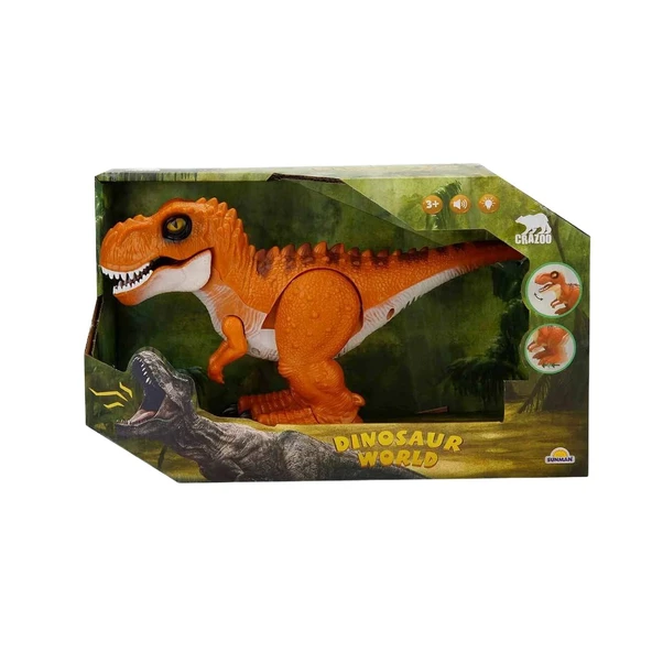 Crazoo Dinosaur World Sesli ve Işıklı Yürüyen Dinozor - Resim 4