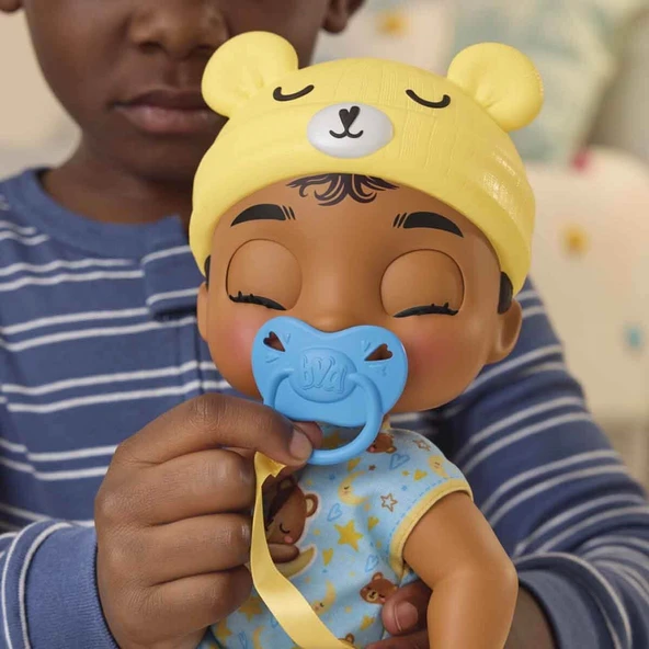 Baby Alive Lil Dreamer Snoozer Bear Sleepy Bebek F9967 - Resim 9