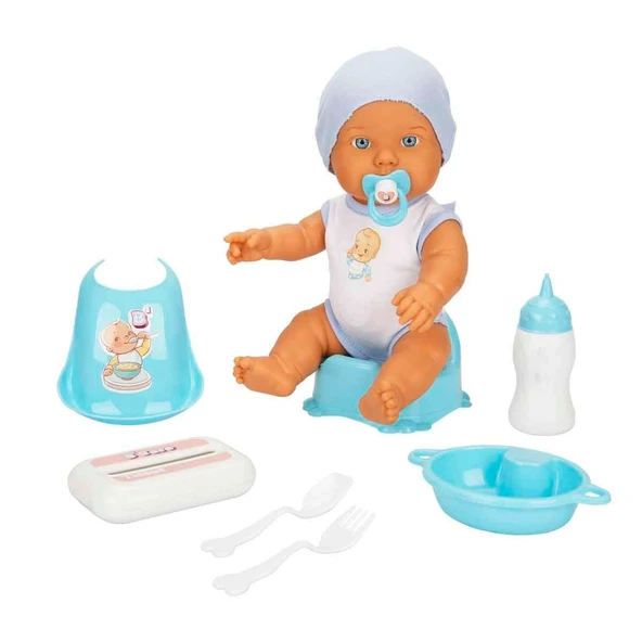 Dollz n More Bebelou Sesli Care Time Oyun Seti 32 Cm Mavi ürün görseli 1