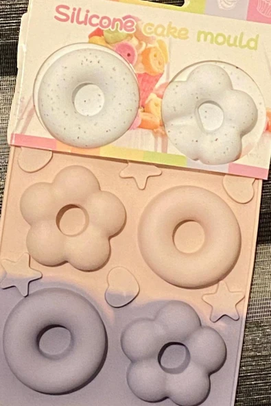 Esnek ve Yapışmaz 6’lı Silikon Kek Kalıbı - Resim 3