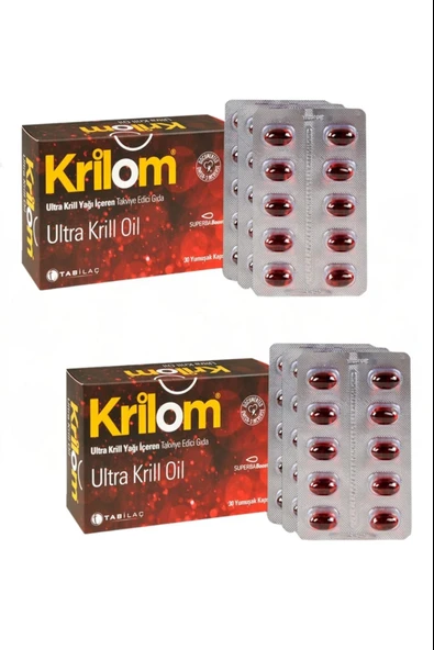 Krilom Ultra Krill Oil 30 Yumuşak Kapsül 2 Adet ürün görseli 1