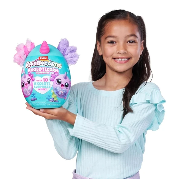 Rainbocorns Axolotlcorn Sürpriz Peluş Flowy - Resim 5