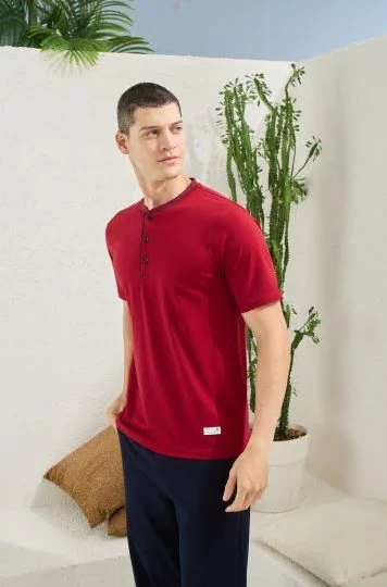 Kocabey 2104 Erkek Midi Yaka Pijama Takım ürün görseli 1