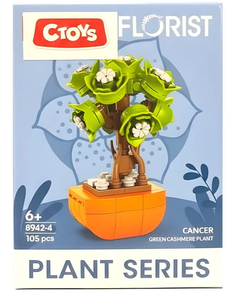 Ctoys Florist Burçlar Saksılı Bitki Yapım Seti Cancer 8942 4 ürün görseli 1