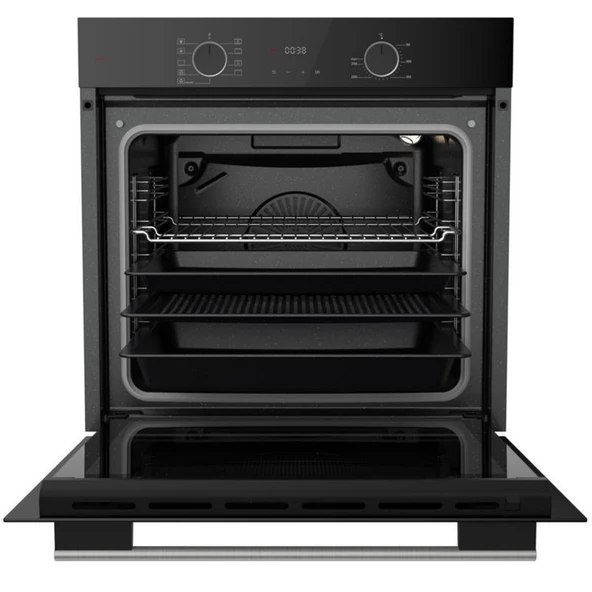 Ferre FryArt&SilentArt SAGA Sessiz Yeni Seri Siyah Ankastre  Set ( D063-SA + XE63CS +ED075-WFA wok) - Resim 6