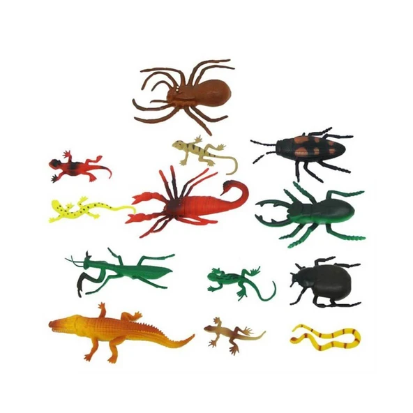 Crazoo Sürüngenler ve Böcekler Poşetli Figür Seti - Resim 2