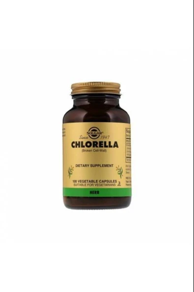 Solgar Chlorella 520 mg 100 Kapsül ürün görseli 1