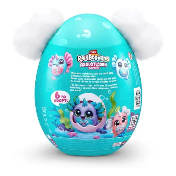 Rainbocorns Axolotlcorn Sürpriz Peluş Gillda - Resim 6