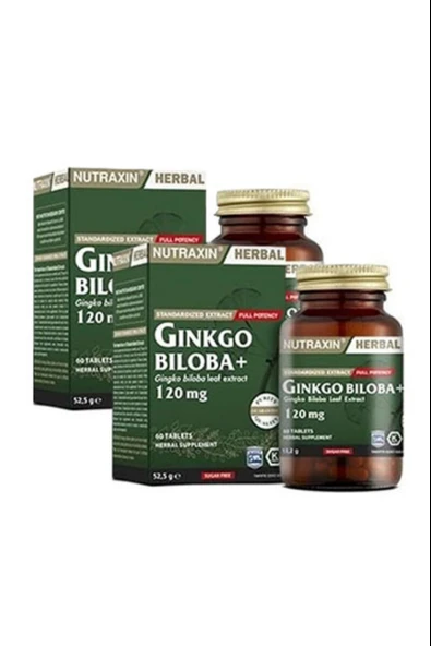 Nutraxin Ginkgo Biloba 60 Kapsül 2 Adet ürün görseli 1