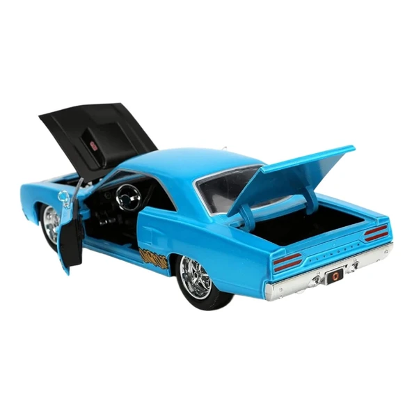 Jada Looney Tunes Roadrunner Plymouth 1970 Figür ve Araç - Resim 6