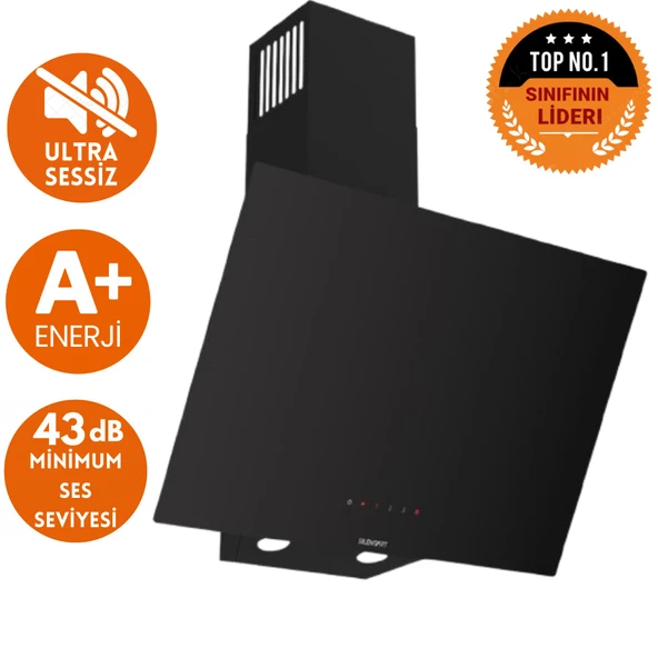 Ferre FryArt&SilentArt Rıta Sessiz Yeni Seri Siyah Ankastre Set (D077-SA + QXE62CS + ED075-WFA wok) - Resim 2