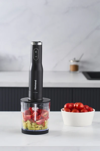 HOMEND Artfood 1925h El Blender Seti Siyah - Resim 2