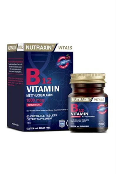 Nutraxin B12 Vitamin 1000mcg 60 Tablet ürün görseli 1