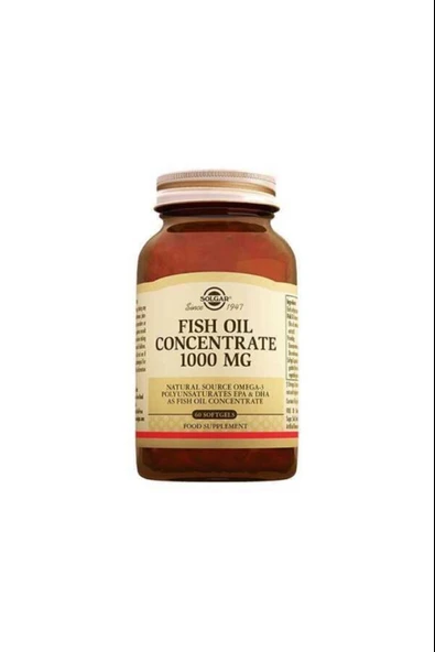 Solgar Fish Oil Concentrate 1000 mg 60 Softgel - Resim 2