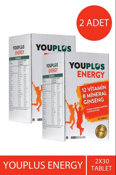 Youplus Energy 30 Tablet 2 Adet ürün görseli 1