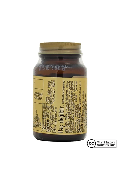 Solgar Beta Carotene 7 mg 60 Kapsül - Resim 2