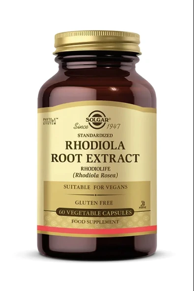 Solgar Rhodiola Root Extract 60 Kapsül ürün görseli 1