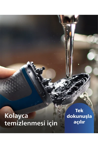 Philips 1000 Serisi  Tıraş Makinesi-Sıfır Tıraş,Su Geçirmez,Esnek Başlık S1134/00 - Resim 5