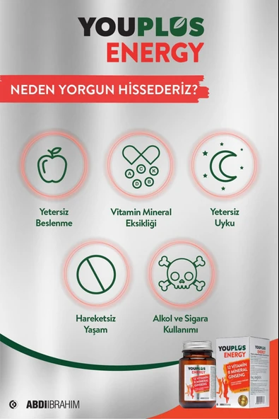 Youplus Energy 30 Tablet 2 Adet - Resim 5