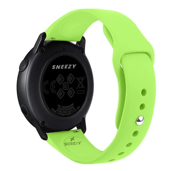 Huawei Watch Ultimate – Watch Buds 22mm Uyumlu PureLux Soft Silikon Kordon  Lavanta - Resim 7