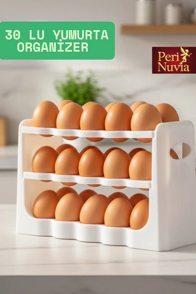 30’lu Yumurta Organizer Buzdolabı Düzenleyici ürün görseli 1