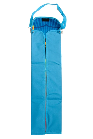 Kendinden Çantalı Katlanabilir Erkek Çocuk Seccadesi, Seyyar Askılı - Mavi - Resim 5