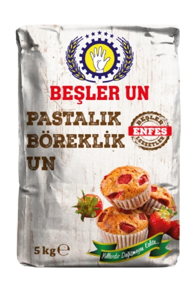 Beşler Un Pastalık Böreklik Un 5 Kg ürün görseli 1