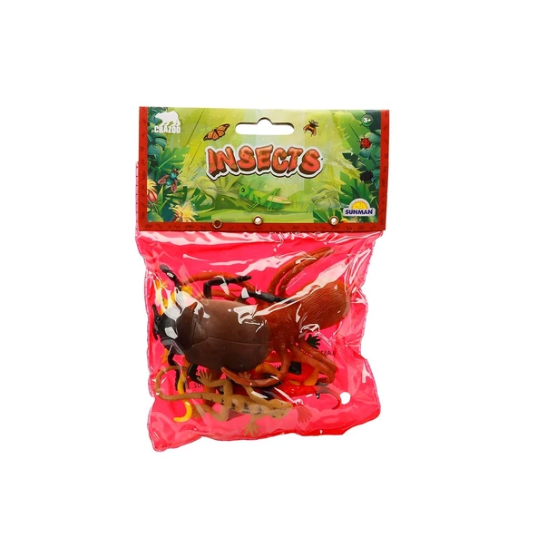 Crazoo Böcekler ve Yılanlar Poşetli Oyun Seti Böcekler - Resim 3