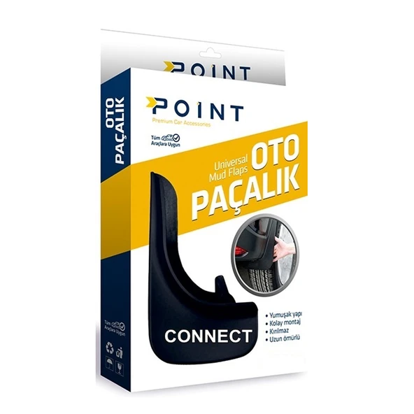 Ford Connect Paçalık Tozluk Çamurluk Universal Siyah 2'li ürün görseli 1