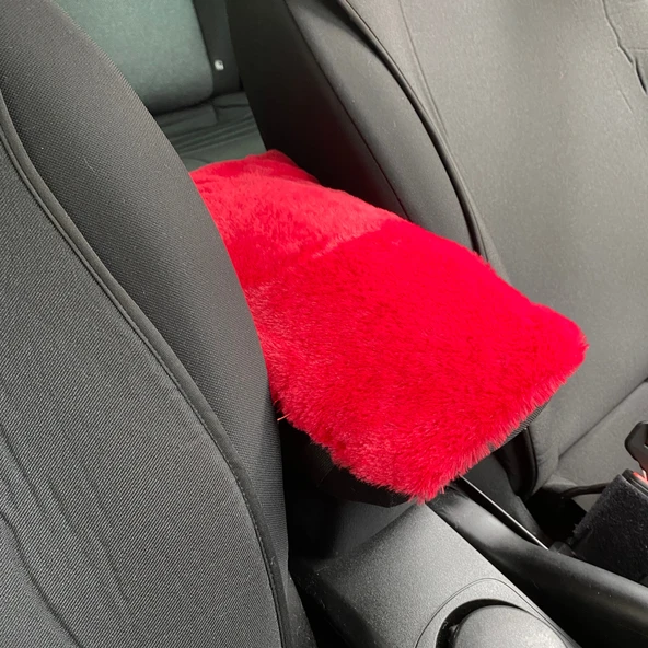 Yumuşak Peluş Kol Dayama Kolçak Minderi Kırmızı ürün görseli 1