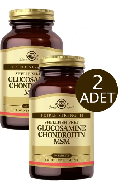 Solgar Glucosamine Chondroitin Msm 60 Tablet 2 Adet ürün görseli 1