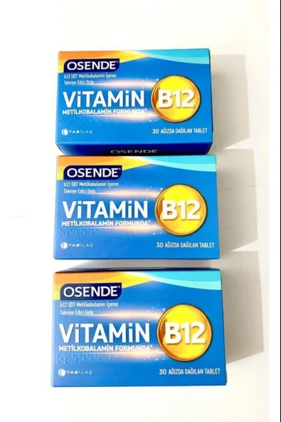 Osende Vitamin B12 30 Tablet 3 Adet ürün görseli 1