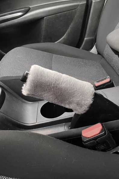 Yumuşak Peluş El Freni Süsü Gri ürün görseli 1