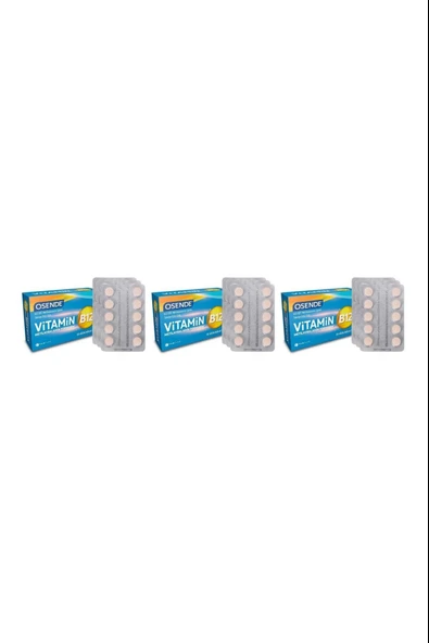 Osende Vitamin B12 30 Tablet 3 Adet ürün görseli 1
