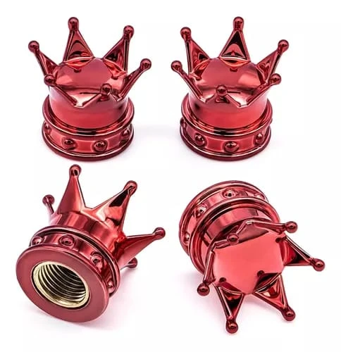 Kral Tacı Alüminyum Sibop Kapağı Kırmızı ürün görseli 1