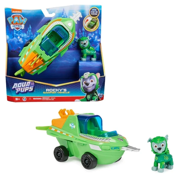 Paw Patrol Aqua Pups Temalı Araçlar Rocky ürün görseli 1