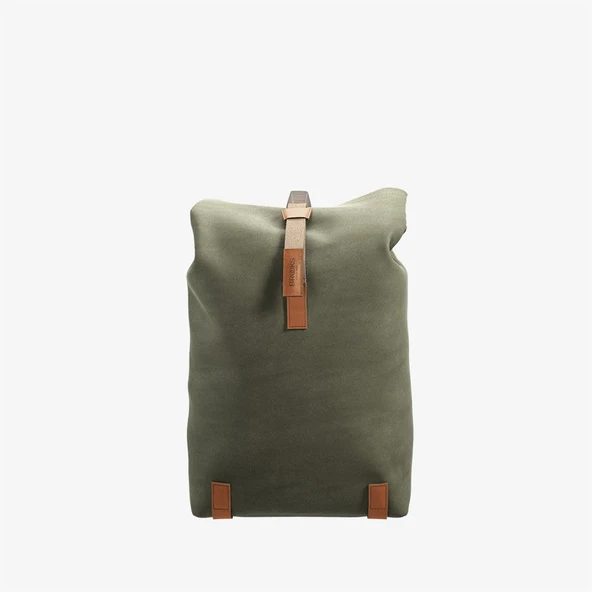 Brooks Pickwick Cotton Canvas Sırt Çantası 26LT Yeşil Kahve - Resim 6