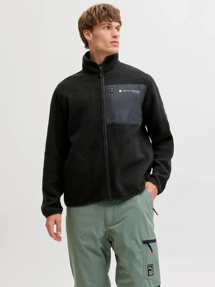 Jack & Jones Jjalpes Teddy Jacket Aw25 Erkek Polar Ceket ürün görseli 1