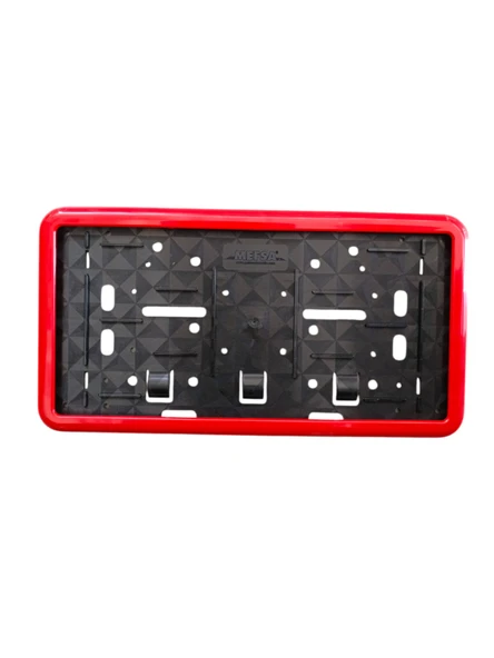 Çerçeveli Dikdörtgen  Plakalık Plaka Altlığı Kırmızı 32X17cm 1 Adet ürün görseli 1