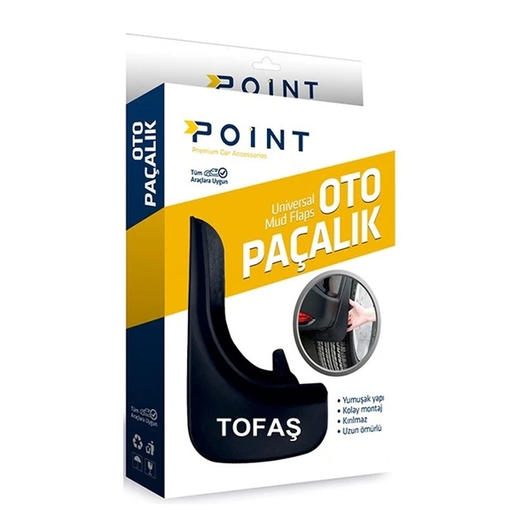Tofaş Paçalık Tozluk Çamurluk Universal Siyah 2'li ürün görseli 1