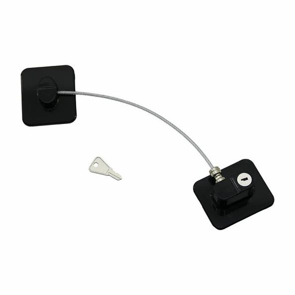 Siyah Plaka Halatlı Emniyet Kilidi - Resim 4