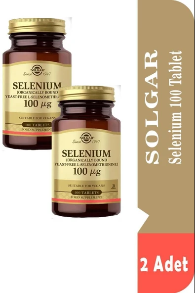 Solgar Selenium 100 mcg 100 Tablet 2 Adet ürün görseli 1