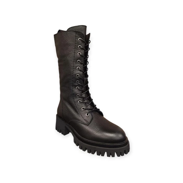 MAMMAMİA D25KC-2345 TOPUKLU ARA BOY GENÇ KADIN POSTAL ÇİZME - Resim 2